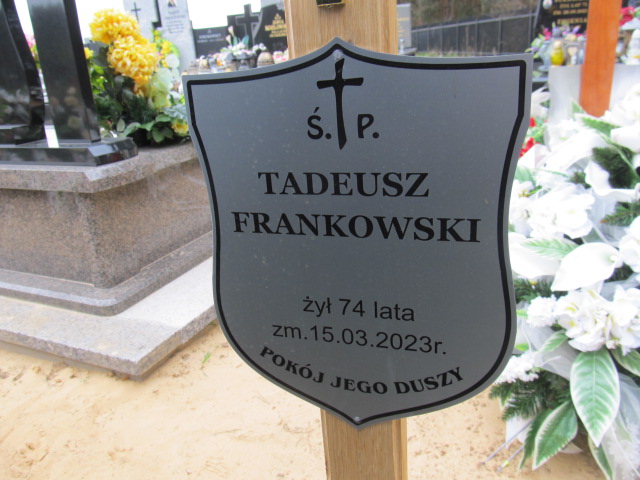 Tadeusz Frankowski 1948 Białystok św. Boboli - Grobonet - Wyszukiwarka osób pochowanych