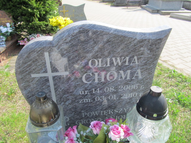 Oliwia Choma 2006 Białystok św. Boboli - Grobonet - Wyszukiwarka osób pochowanych